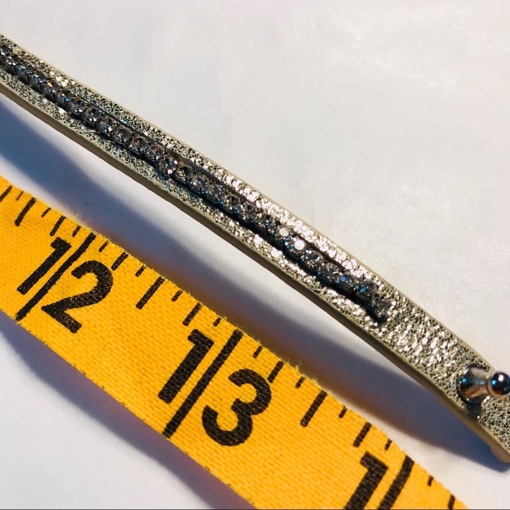 Chain and Rhinestone Wrap Bracelet - Picture 3 of 3